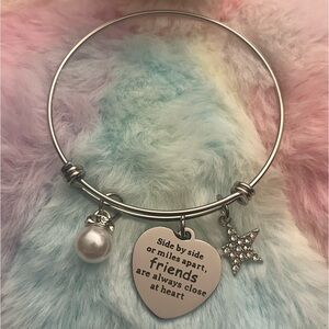 Silver Friendship Charm Bracelet